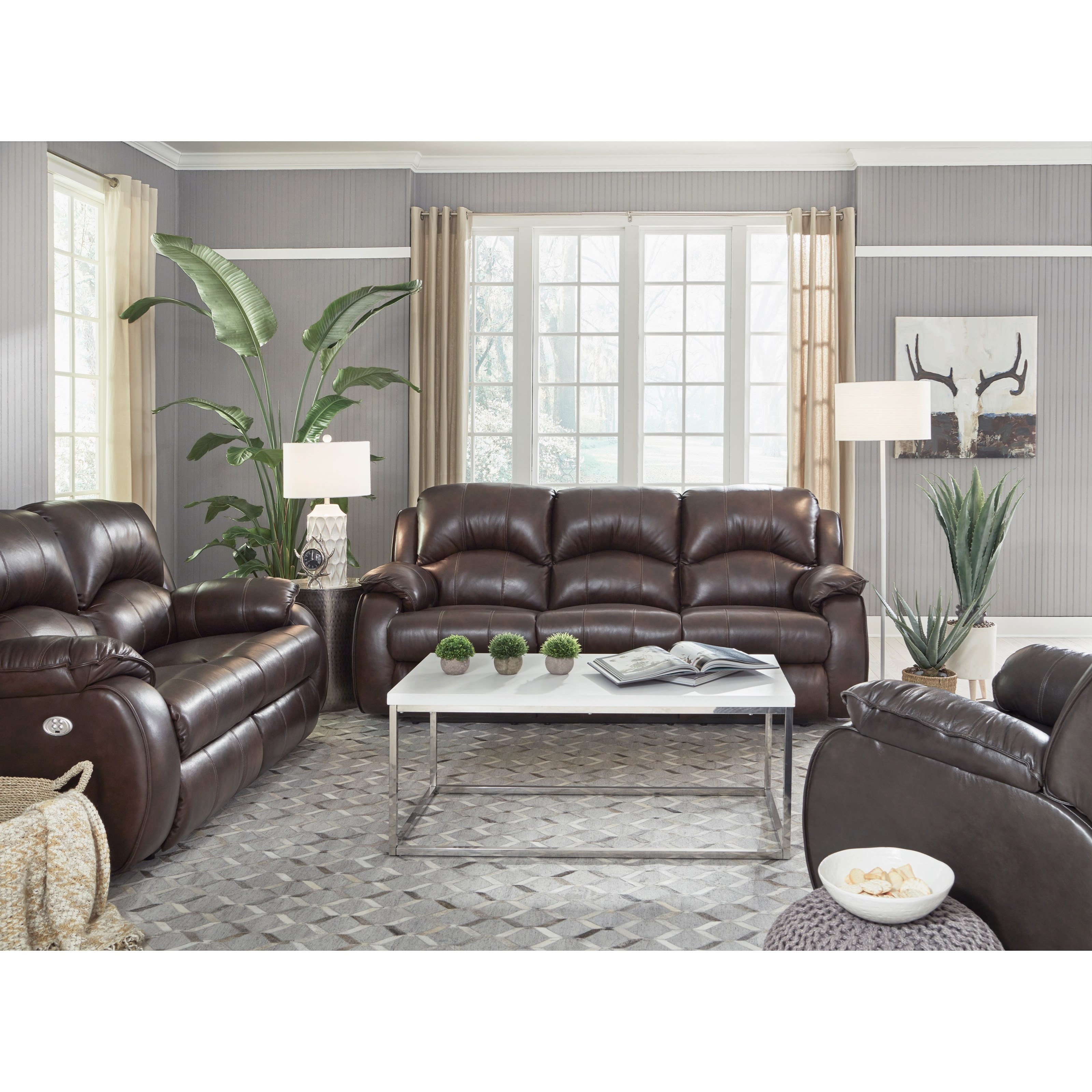 Southern Motion Cagney 705 61P 912 21 Power Reclining Sofa with Power Headrests Furniture and ApplianceMart Reclining Sofa
